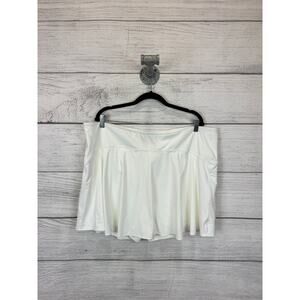 Old Navy Plus Size Active White Powersoft Extra High Rise Skort Size 3X